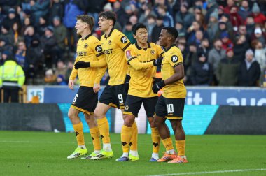 Wolverhampton Wanderers takımından Jorgen Strand Larsen, 10 Ocak 2026 tarihinde Wolineux, Wolverhampton, İngiltere 'de oynanan üçüncü tur karşılaşmasında 4-1 berabere kaldı.