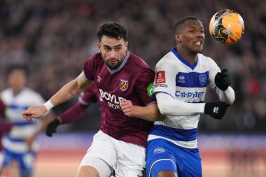 Emirates FA Cup 'ın üçüncü turunda West Ham United, Queens Park Rangers' a karşı Londra Stadyumu, Londra, İngiltere
