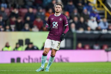 Burnley 'den Jacob Bruun Larsen, 10 Ocak 2026 tarihinde Burnley, Burnley, Birleşik Krallık Turf Moor' da oynanan üçüncü tur FA Cup karşılaşmasında