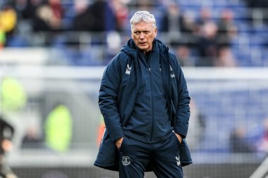 Everton 'ın antrenörü David Moyes, Birleşik Krallık' ın Liverpool şehrindeki Hill Dickinson Stadyumu 'nda oynanan, 3.