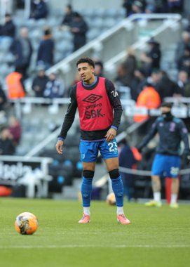 Bournemouth takımından James Hill, 10 Ocak 'ta İngiltere' nin Newcastle kentinde oynanan üçüncü tur müsabaka Newcastle United - Bournemouth maçında maç öncesi ısınma turunda...