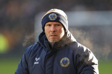 Michael Appleton, Birleşik Krallık 'ın Wolverhampton kentinde oynanan Üçüncü tur müsabakası sırasında Shrewsbury Town' un teknik direktörü Wolverhampton Wanderers ve Shrewsbury Town maçında 10 Ocak 2026