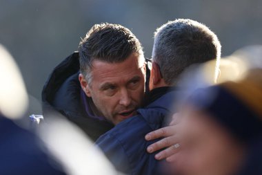 Wolverhampton Wanderers 'ın teknik direktörü Rob Edwards, 10 Ocak 2026 tarihinde Wolverhampton, Wolverhampton' da Wolverhampton Wanderers ile Shrewsbury Town arasında oynanan üçüncü tur karşılaşmasında,