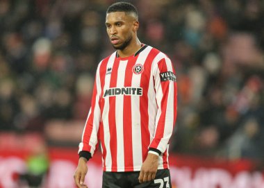 Sheffield United takımından Tyrese Campbell 11 Ocak 2026 tarihinde Sheffield Lane, İngiltere 'de oynanan üçüncü tur karşılaşmasında Sheffield United, Mansfield Town' a karşı.
