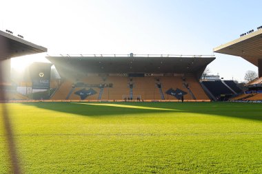 Molineux Stadyumu 'nun, Birleşik Krallık' ın Molineux kentinde oynanan Üçüncü tur karşılaşmasından önceki genel görüntüsü: Wolverhampton Wanderers - Shrewsbury Town maçı.