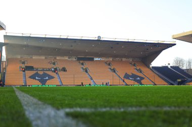 Molineux Stadyumu 'nun, 10 Ocak 2026 tarihinde İngiltere' nin Wolverhampton kentinde oynanan Üçüncü tur karşılaşmasından önceki genel görüntüsü.