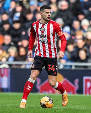 Sunderland 'lı GranitXhaka, Birleşik Krallık' ın Liverpool şehrindeki Dickinson Stadyumu 'nda oynanan üçüncü tur müsabakasında Everton ile Sunderland arasındaki karşılaşma sırasında, 10 Ocak 2026