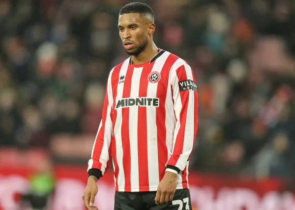 Sheffield United takımından Tyrese Campbell 11 Ocak 2026 tarihinde Sheffield Lane, İngiltere 'de oynanan üçüncü tur karşılaşmasında Sheffield United, Mansfield Town' a karşı.