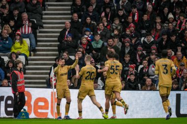 Crystal Palace 'dan Yremi Pino, 17 Ocak 2026' da İngiltere 'nin Sunderland kentinde oynanan Premier League karşılaşmasında Sunderland-Crystal Palace maçında 0-1' lik galibiyetini kutluyor.