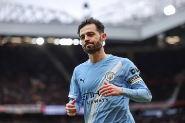 Manchester United, Manchester City 'ye karşı 17 Ocak 2026' da oynanan Premier League karşılaşmasında Manchester City 'den Bernardo Silva