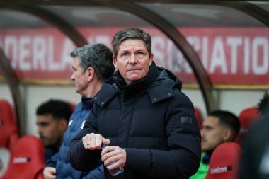 Crystal Palace 'ın menajeri, 17 Ocak 2026' da İngiltere 'nin Sunderland-Crystal Palace Stadyumu' nda oynanan Premier Lig maçı sırasında çıktı.