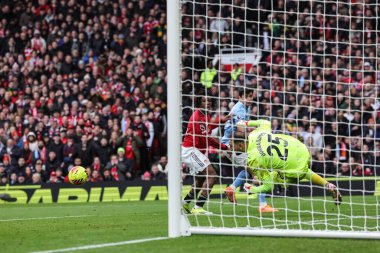 Manchester City 'den Manuel Akanji, Manchester United' ın Manchester City 'ye karşı oynadığı Premier Lig karşılaşmasında Manchester United' tan Patrick Dorgu 'nun 17 Ocak 2026' da attığı şutu kurtardı.