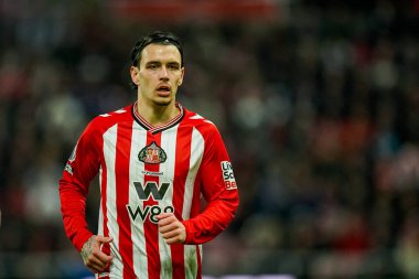 Sunderland 'dan Enzo Le Fee Premier League maçı sırasında Sunderland, Sunderland' a karşı Crystal Palace Stadyumu, Sunderland, İngiltere, 17 Ocak 2026