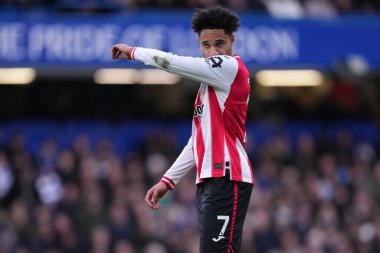 Brentford 'dan Kevin Schade Premier League maçında Chelsea-Brentford Stamford Bridge, Londra, 17 Ocak 2026