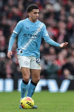 Manchester City 'den Rico Lewis Manchester United' a karşı Manchester City maçında 17 Ocak 2026 'da Old Trafford, Manchester' da maç yapıyor.