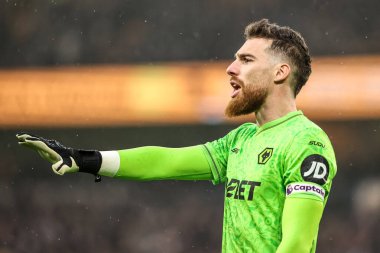 Wolverhampton Wanderers kalecisi Jose Sa, Premier League maçında takımına talimatlar verir Wolverhampton Wanderers - Newcastle United, Molineux, Wolverhampton, İngiltere, 18 Ocak 2026