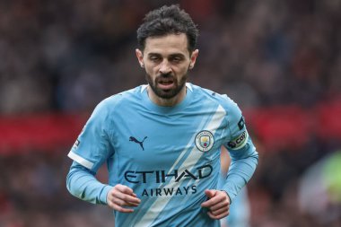 Manchester United, Manchester City 'ye karşı 17 Ocak 2026' da oynanan Premier League karşılaşmasında Manchester City 'den Bernardo Silva