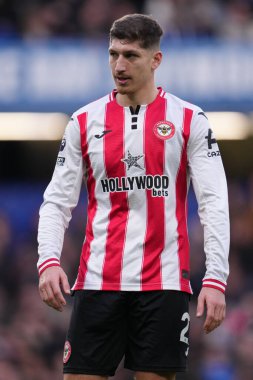 Brentford 'dan Vitaly Janelt Premier Lig karşılaşmasında Chelsea-Brentford Stamford Bridge, Londra, 17 Ocak 2026
