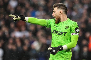 Wolverhampton Wanderers kalecisi Jose Sa, Premier League maçında takımına talimatlar verir Wolverhampton Wanderers - Newcastle United, Molineux, Wolverhampton, İngiltere, 18 Ocak 2026