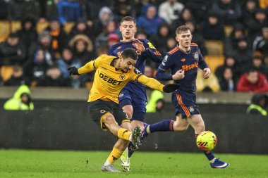 Wolverhampton Wanderers 'dan Andre 18 Ocak 2026' da İngiltere 'nin Wolverhampton kentinde oynanan Premier League maçında Wolverhampton Wanderers - Newcastle United maçında topu temizledi.