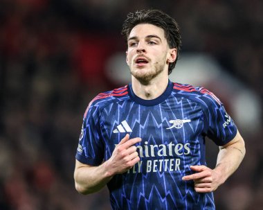 Arsenal 'den Declan Rice Premier Lig maçı sırasında Nottingham Forest, Arsenal' e karşı City Ground, Nottingham, İngiltere, 17 Ocak 2026