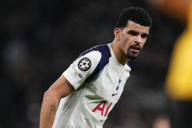 Tottenham Hotspur 'dan Dominic Solanke, UEFA Şampiyonlar Ligi Maçı sırasında Tottenham Hotspur, Borussia Dortmund' a karşı, Tottenham Hotspur Stadyumu, Londra, 20 Ocak 2026