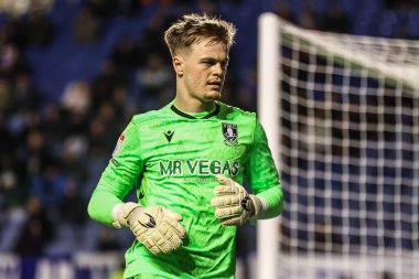 Sheffield Wednesday kalecisi Murphy Cooper 20 Ocak 2026 'da İngiltere' nin Hillsborough kentinde Sheffield Wednesday-Birmingham City maçında