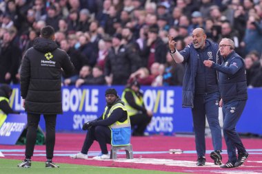 West Ham United Premier League maçında Nuno Espirito Santo teknik direktörü West Ham United, Londra Stadyumu 'nda Sunderland' a karşı, 24 Ocak 2026