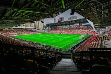 25 Ocak 2026 'da İngiltere' nin GTECH Community Stadyumu 'nda oynanan Premier League karşılaşmasında Brentford - Nottingham Ormanı karşılaşmasının genel görünümü