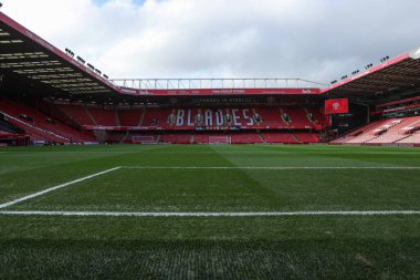 24 Ocak 2026 'da, Bramall Lane, Sheffield, İngiltere' de Sheffield United ve Ipswich Town karşılaşması öncesinde Bramall Lane 'in genel bir görüntüsü.