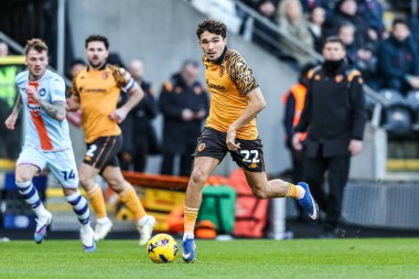 Hull City 'den Kyle Joseph, 24 Ocak 2026 tarihinde İngiltere' nin Hull şehrindeki MKM Stadyumu 'nda Hull City ile Swansea City arasındaki Sky Bet Şampiyonası maçında topu aldı.