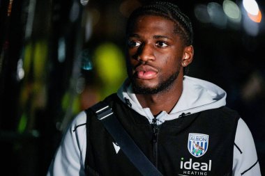 West Bromwich Albion 'dan Samuel Iling-Junior, 23 Ocak 2026 tarihinde İngiltere' nin Pride Park Stadyumu 'ndaki Derby County - West Bromwich Albion maçı öncesinde stadyuma geldi.