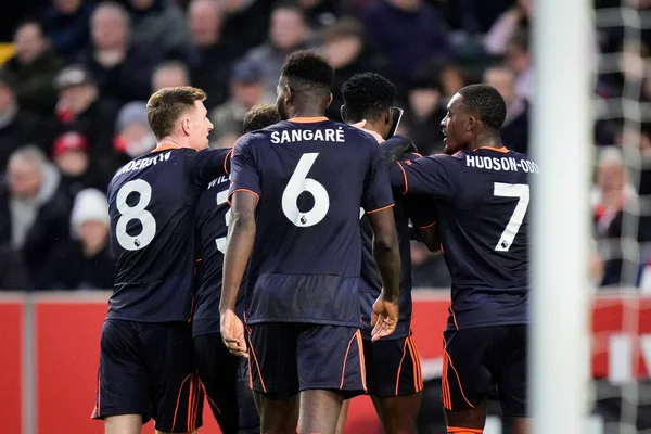 Nottingham Ormanı 'ndan Taiwo Awoniyi, Premier Lig karşılaşmasında Brentford Nottingham Ormanı' na karşı Gtech Community Stadyumu, Londra, Birleşik Krallık 'ta 25 Ocak 2026' da oynanan maçta 0-2 'lik galibiyet golünü kutluyor.