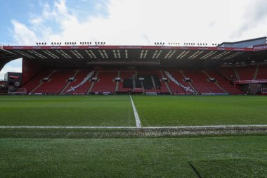 24 Ocak 2026 'da, Bramall Lane, Sheffield, İngiltere' de Sheffield United ve Ipswich Town karşılaşması öncesinde Bramall Lane 'in genel bir görüntüsü.