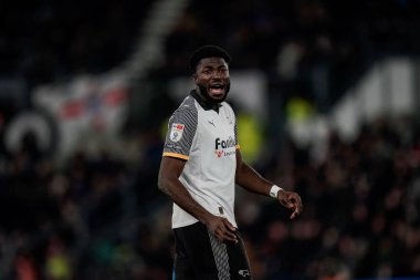 Derby County takımından Patrick Agyemang, 23 Ocak 2026 tarihinde İngiltere 'nin başkenti Pride Park Stadyumu' nda oynanan ve Derby County ile West Bromwich Albion arasındaki maçta kaçırılan golün ardından tepki gösterdi.