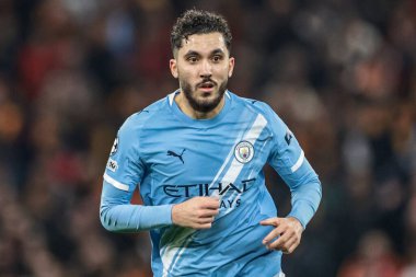 Manchester City, Manchester Stadyumu 'nda 28 Ocak 2026' da oynanan 8 maçta Manchester City - Galatasaray maçı sırasında Manchester City 'den Rayan Cherki