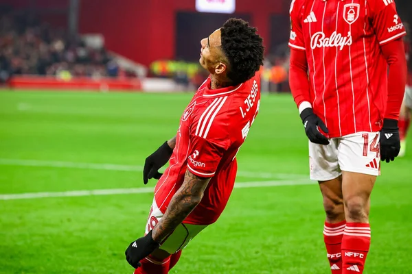 Nottingham Ormanı 'ndan Igor İsa, 29 Ocak 2026' da Nottingham, İngiltere 'de 8 Nottingham Ormanı' nın Ferencvaros 'a açtığı karşılaşmada UEFA Avrupa Ligi Maçı' nı 2-0 kazanma hedefini kutluyor.