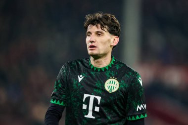Ferencvaros 'lu Bence Otvos, UEFA Avrupa Ligi Maçı sırasında Nottingham Ormanı, Ferencvaros' a karşı 29 Ocak 2026 'da City Ground, Nottingham, İngiltere