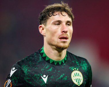 Ferencvaros takımından Gabi Kanichowsky UEFA Avrupa Ligi Maçı sırasında Nottingham Ormanı, Ferencvaros 'a karşı 29 Ocak 2026 City Ground, Nottingham, İngiltere