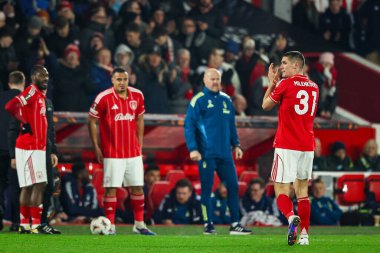 Nottingham Ormanı 'ndan Nikola Milenkoviç, 29 Ocak 2026' da İngiltere 'nin Nottingham kentinde düzenlenen 8 Nottingham Ormanı-Ferencvaros maçında Nottingham Ormanı' ndan Murillo 'nun yerini aldı.