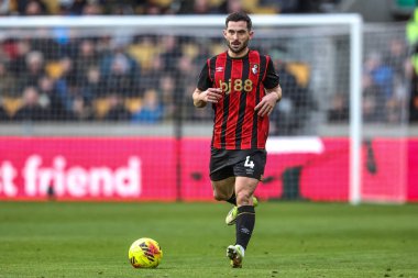 Premier Lig karşılaşmasında Bournemouth 'dan Lewis Cook Wolverhampton Wanderers, Molineux, Wolverhampton' da Bournemouth 'a karşı 31 Ocak 2026