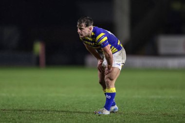 Warrington Wolves 'tan Leon Hayes, Warrington Wolves - Leigh Leopards maçı sırasında 30 Ocak 2026' da Warrington, İngiltere 'deki Halliwell Jones Stadyumu' nda oynandı.