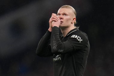 Manchester City 'den Erling Haaland Premier Lig maçı sırasında Tottenham Hotspur Manchester City' ye karşı Tottenham Hotspur Stadyumu, Londra, 1 Şubat 2026