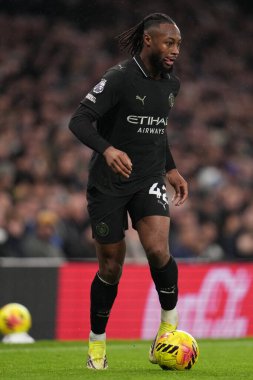 Manchester City 'den Antoine Semenyo Premier Lig maçında Tottenham Hotspur Manchester City' ye karşı Tottenham Hotspur Stadyumu, Londra, 1 Şubat 2026