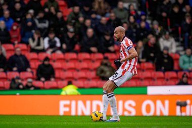 Stoke City 'den Steven Nzonzi, Stoke City ile Southampton arasındaki 31 Ocak 2026' da oynanan Bet365 Stadyumu 'nda oynanan Sky Bet Şampiyonası maçında pas attı.