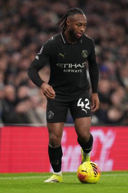 Manchester City 'den Antoine Semenyo Premier Lig maçında Tottenham Hotspur Manchester City' ye karşı Tottenham Hotspur Stadyumu, Londra, 1 Şubat 2026