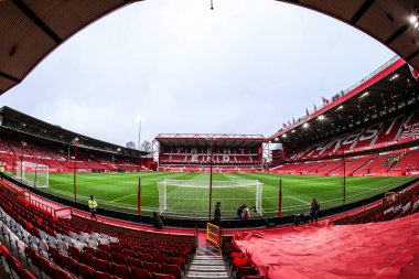 Premier Lig karşılaşması öncesinde Nottingham Forest, Kristal Saray 'a karşı City Ground, Nottingham, İngiltere' de oynanan karşılaşmanın genel görünümü 1 Şubat 2026