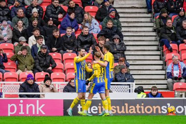 Southampton 'dan Finn Azaz, 31 Ocak 2026' da İngiltere 'nin Stoke-on-Trent Stadyumu' nda Stoke City ile Southampton arasındaki Sky Bet Şampiyonası maçında 0-1 kazanma hedefini kutluyor.