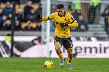 Wolverhampton Wanderers 'dan Andre Premier League maçı sırasında Wolverhampton Wanderers, Molineux, Wolverhampton' da Bournemouth 'a karşı 31 Ocak 2026