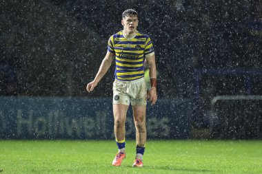 Warrington Wolves 'tan Josh Thewlis Pre Season maçı sırasında Warrington Wolves, Halliwell Jones Stadyumu' nda Leigh Leopards 'a karşı 30 Ocak 2026